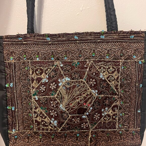 World Finds Handmade Woven Bag | Boho | Artisan - Picture 2 of 5